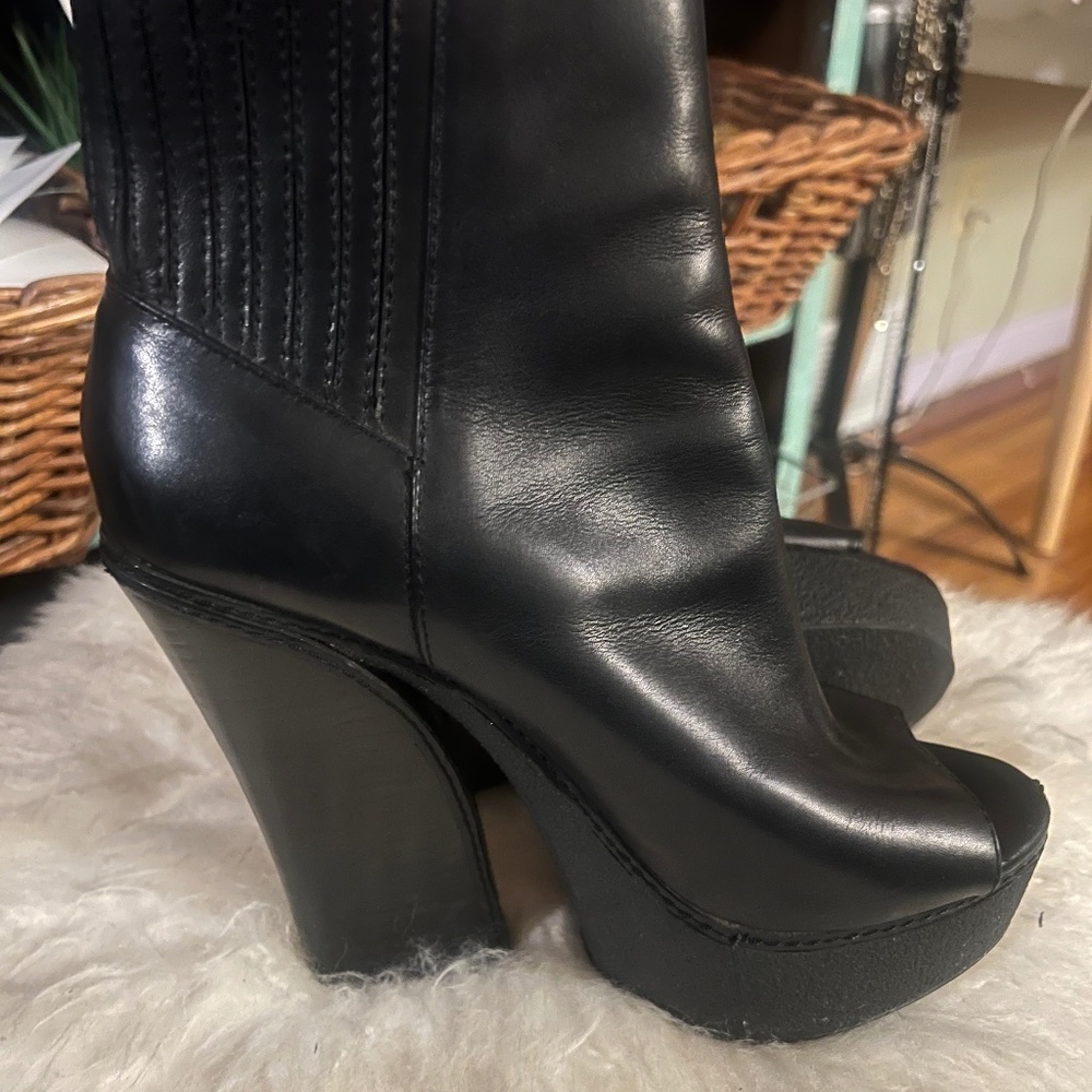 Rachel Zoe Black Leather Boots
